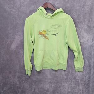 Roxy Women's XL Lime Green Hoodie - Missing Drawstring